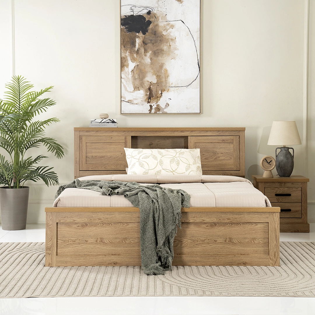 Majestic Queen Bed 200×160 -Oak thumbnail 2