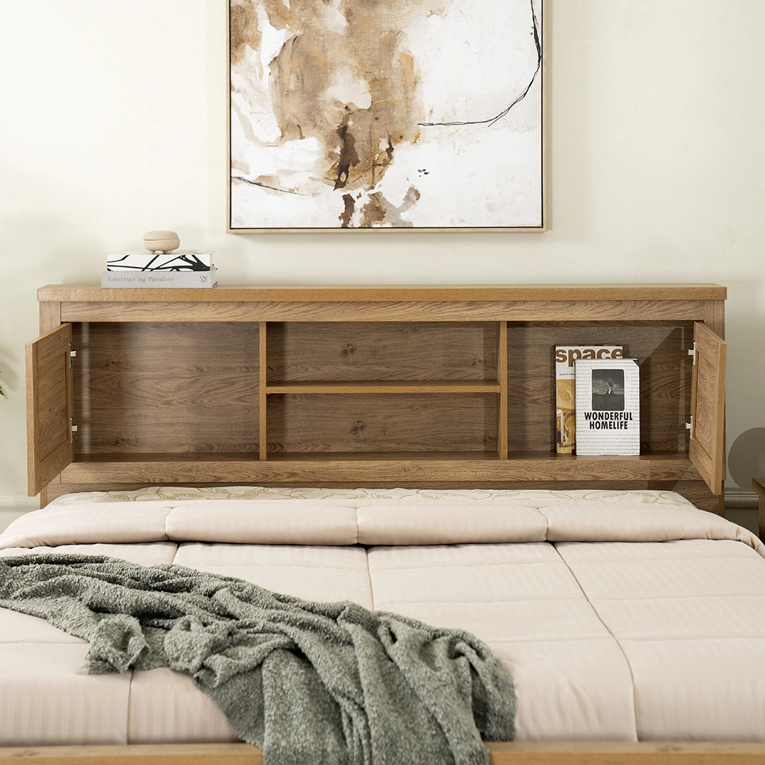 Majestic Queen Bed 200×160 -Oak thumbnail 5