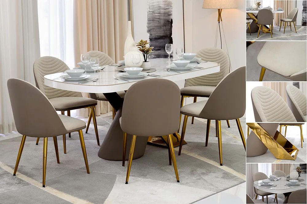 Malcolm 6-Seater Dining Set thumbnail 2