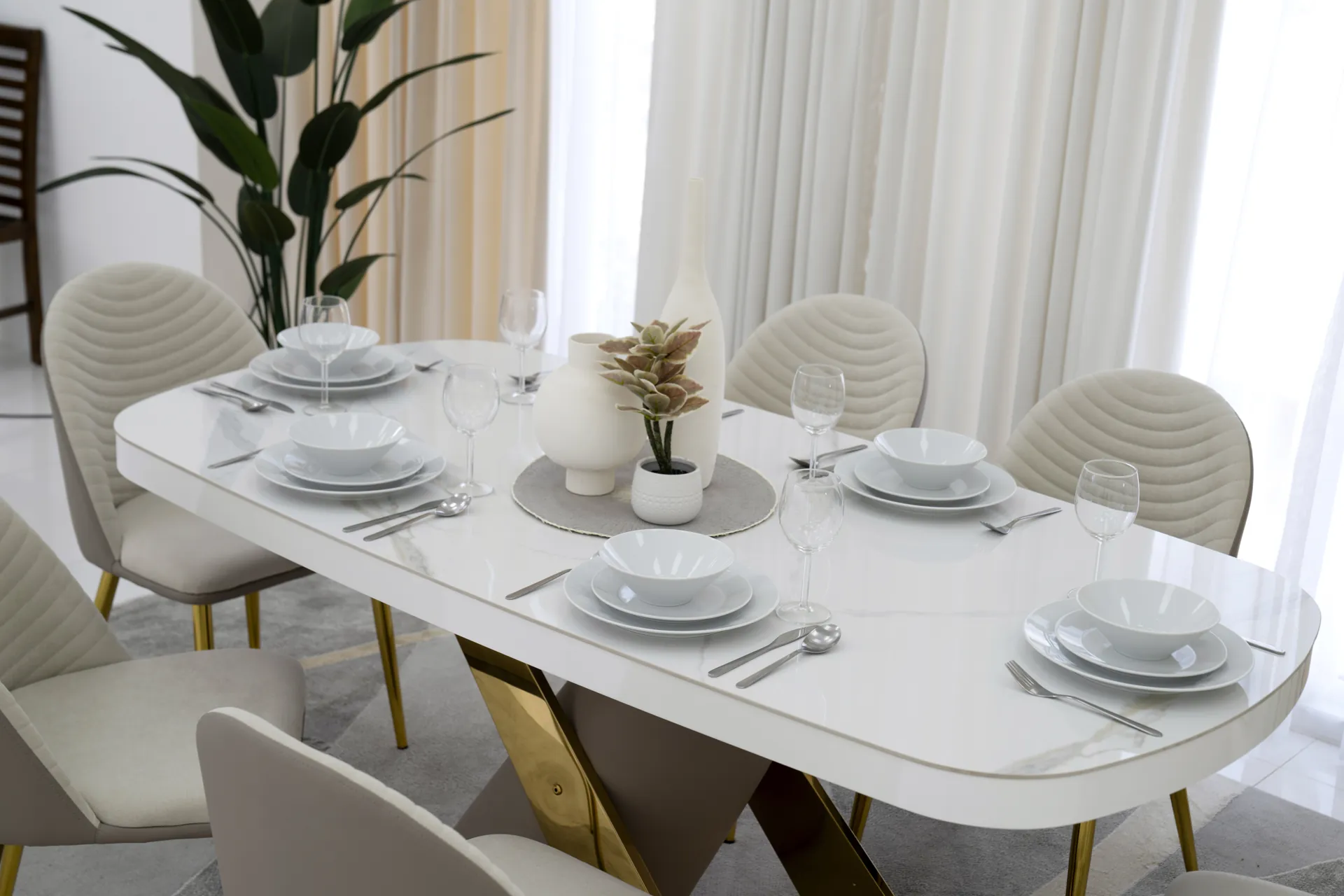 Malcolm 6-Seater Dining Set thumbnail 8