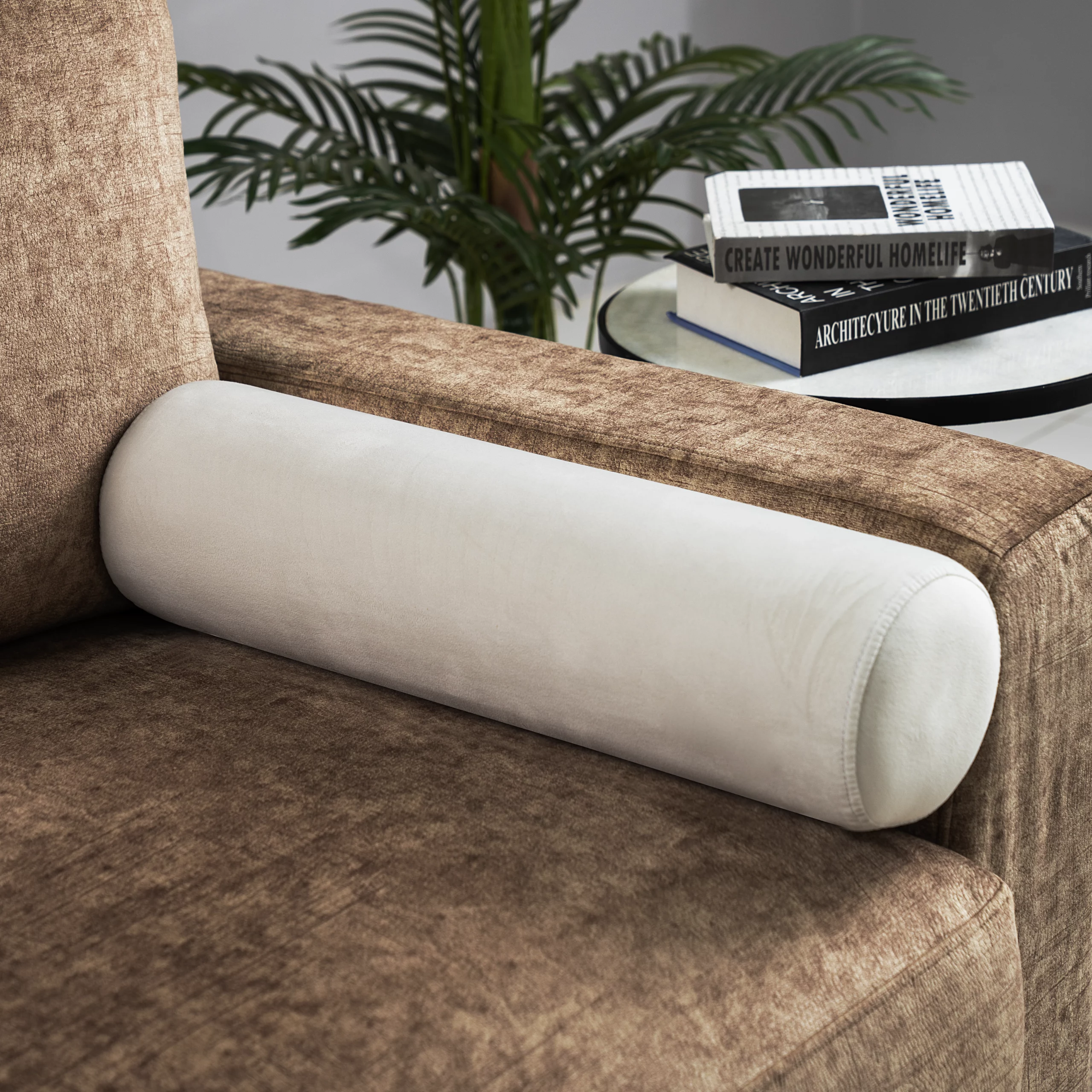 Mia Bolster Pillow In Fabric -01 thumbnail 2