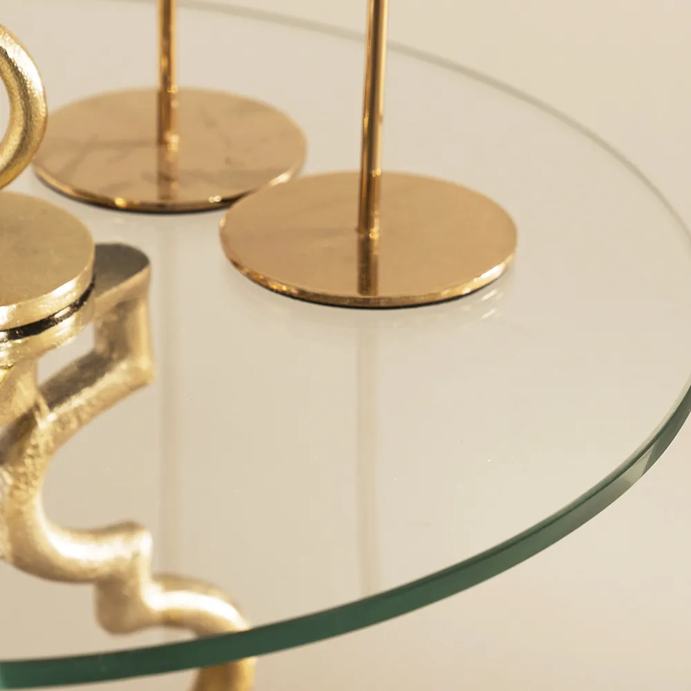 Mihrab Accent Table Glass Top thumbnail 3