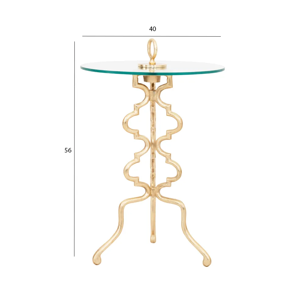 Mihrab Accent Table Glass Top thumbnail 7