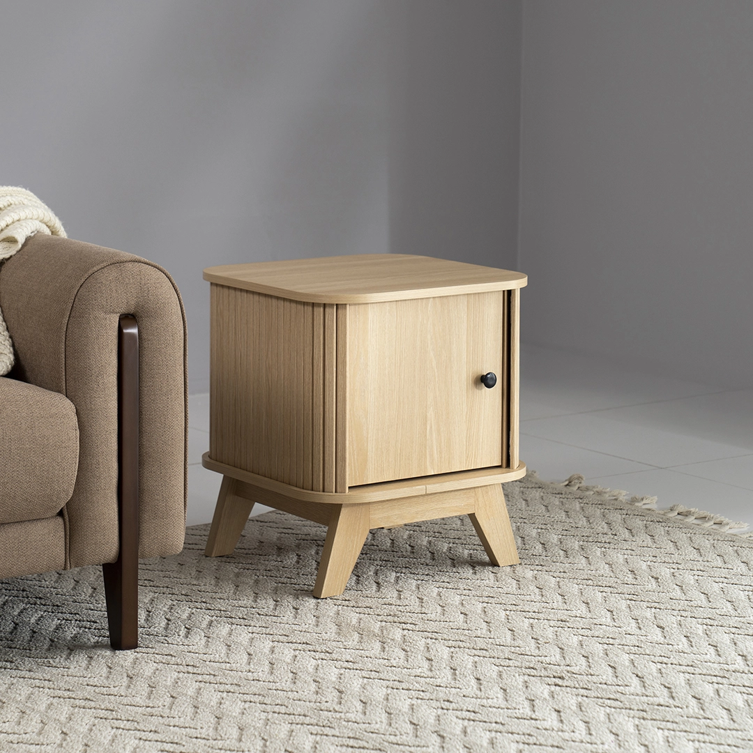 Moon End Table -Oak thumbnail 3