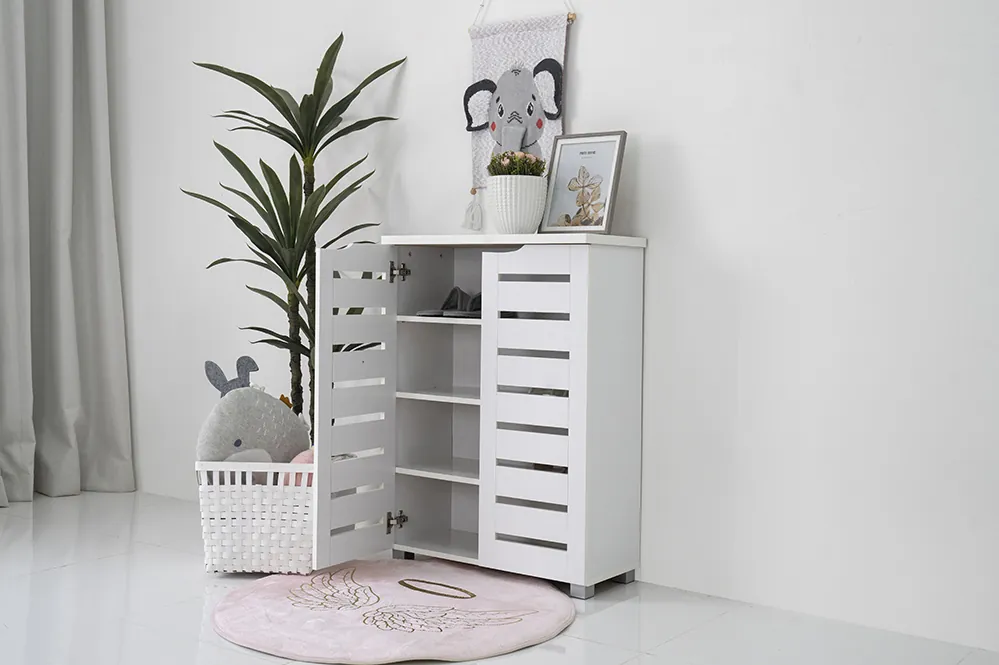 Neva Shoe Cabinet -White thumbnail 2