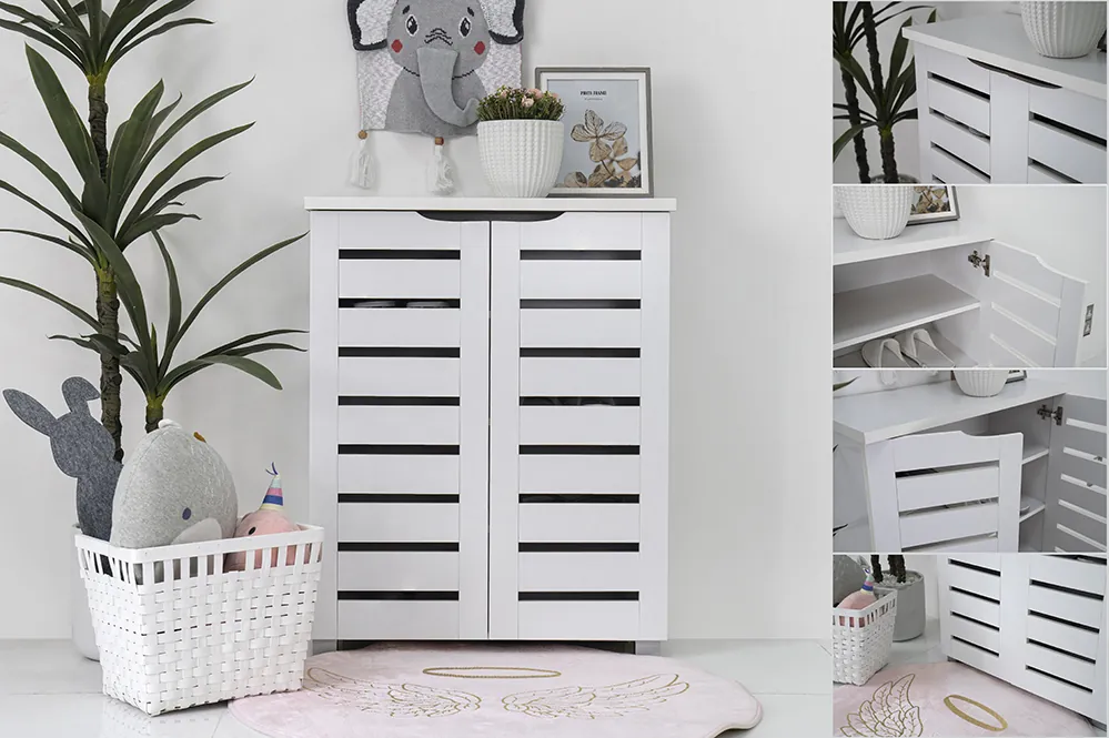 Neva Shoe Cabinet -White thumbnail 3