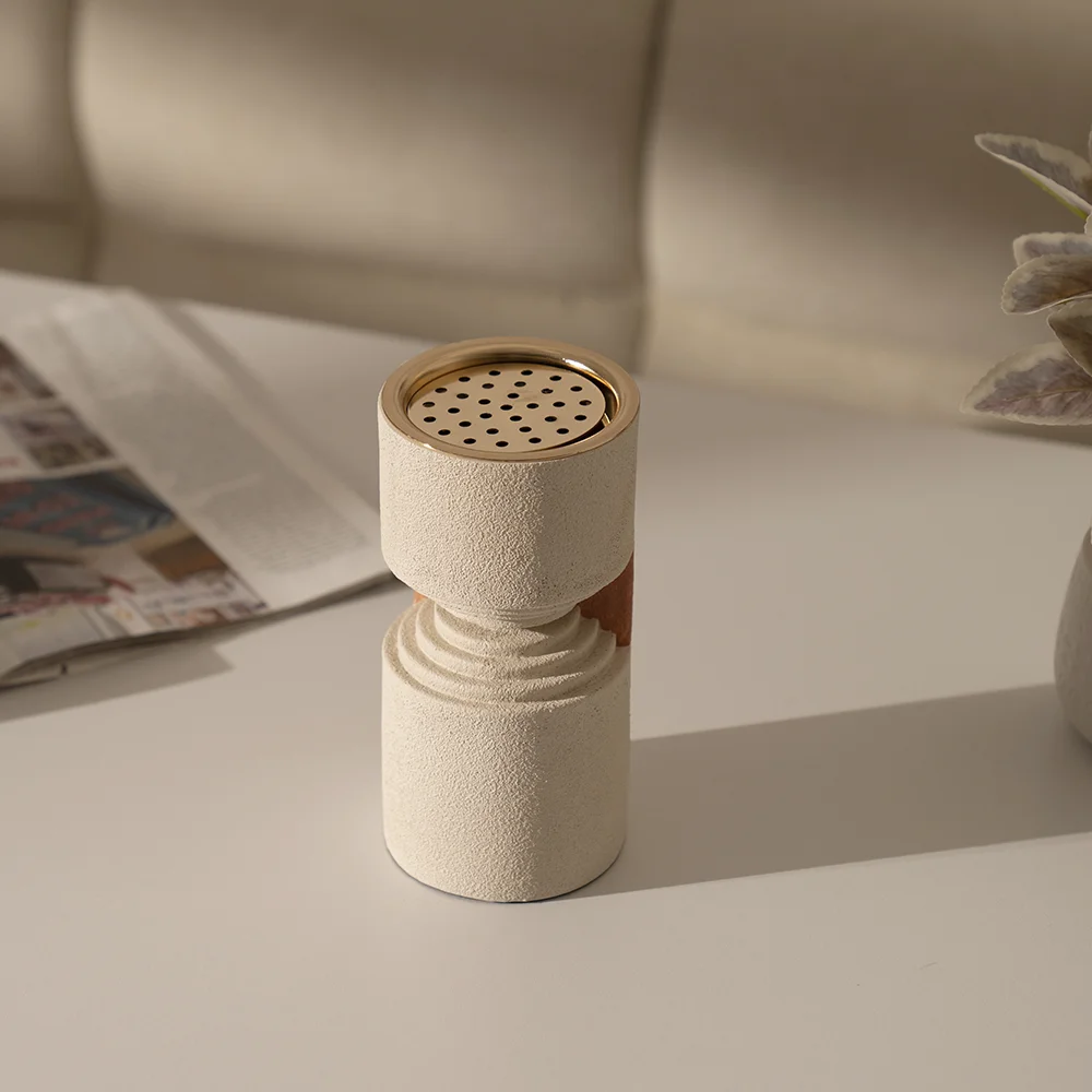 Rabaque Polyresin Terracota Biege Burner 9x9x18cm thumbnail 3