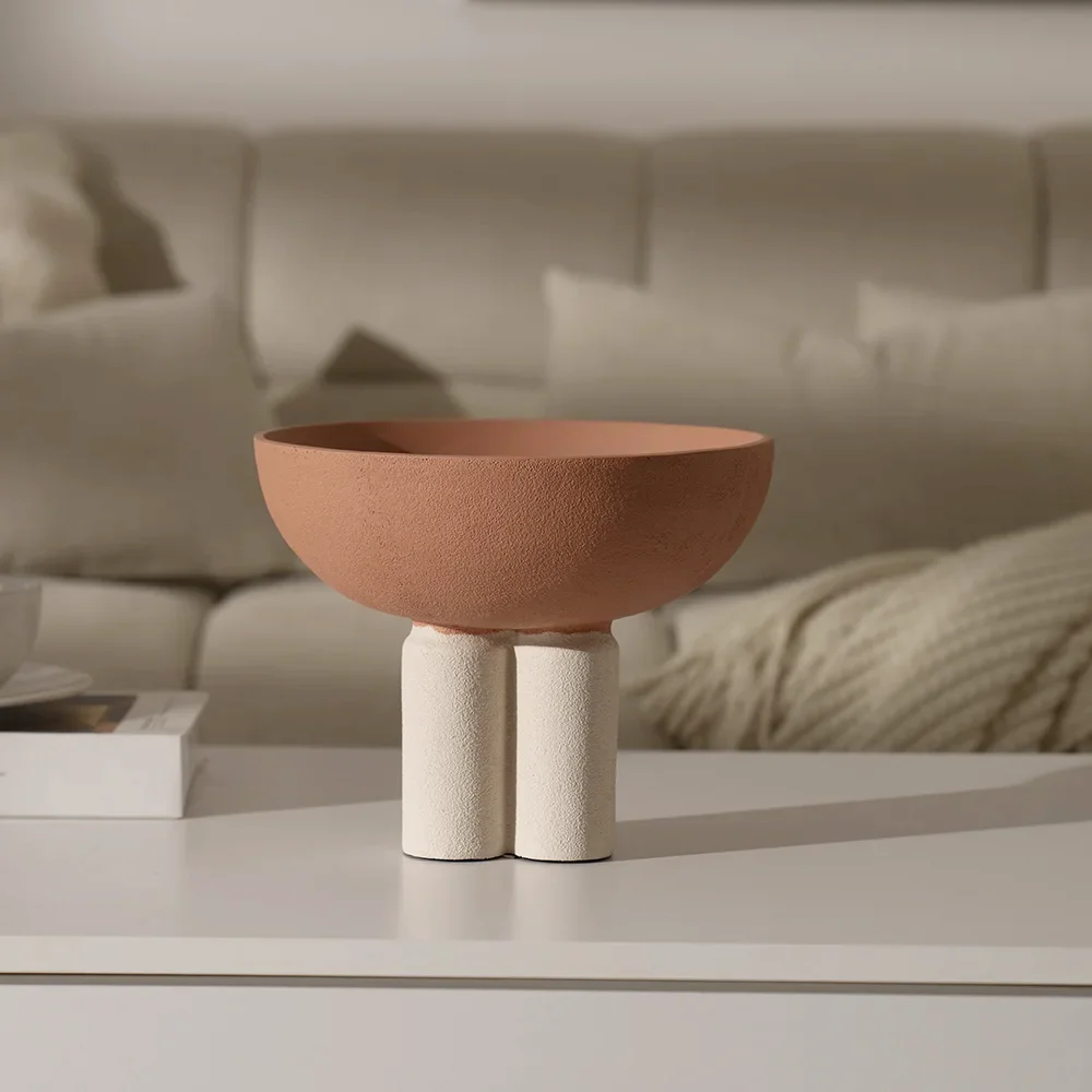 Rabaque Polyresin Terracota Biege deco Bowl -20cm thumbnail 2