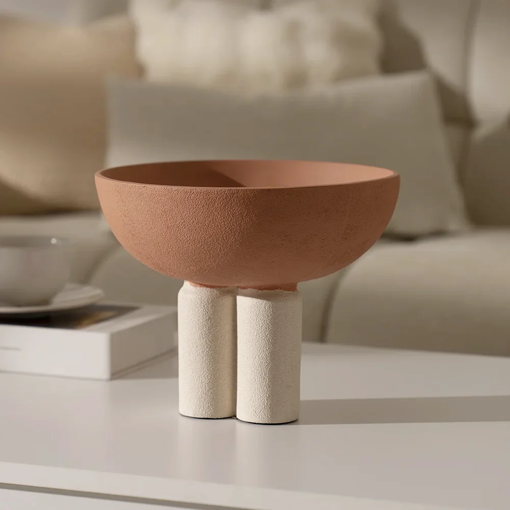 Rabaque Polyresin Terracota Biege deco Bowl -20cm thumbnail 3