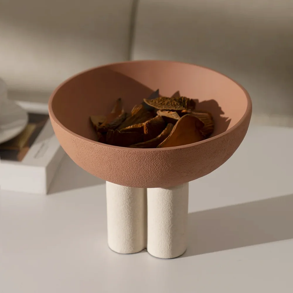 Rabaque Polyresin Terracota Biege deco Bowl -20cm thumbnail 4