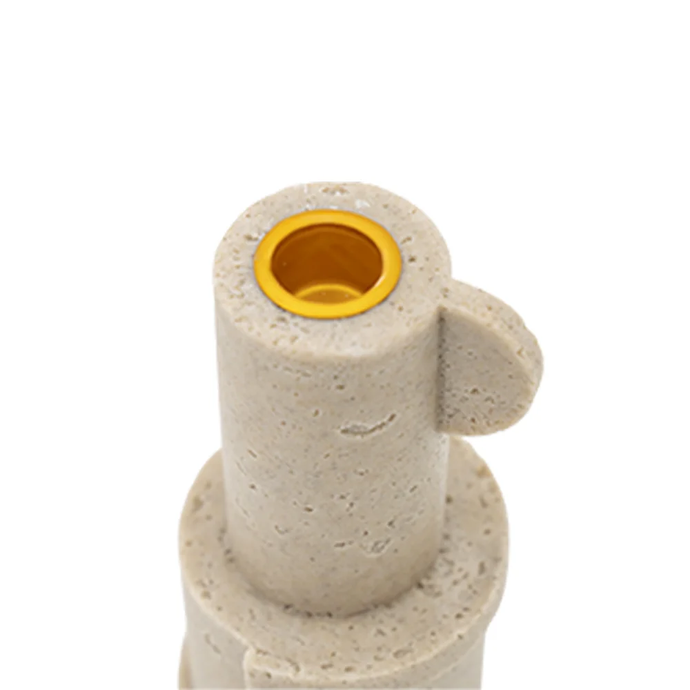 Rabaque Travertine Candle Holder 8x8x15cm thumbnail 6