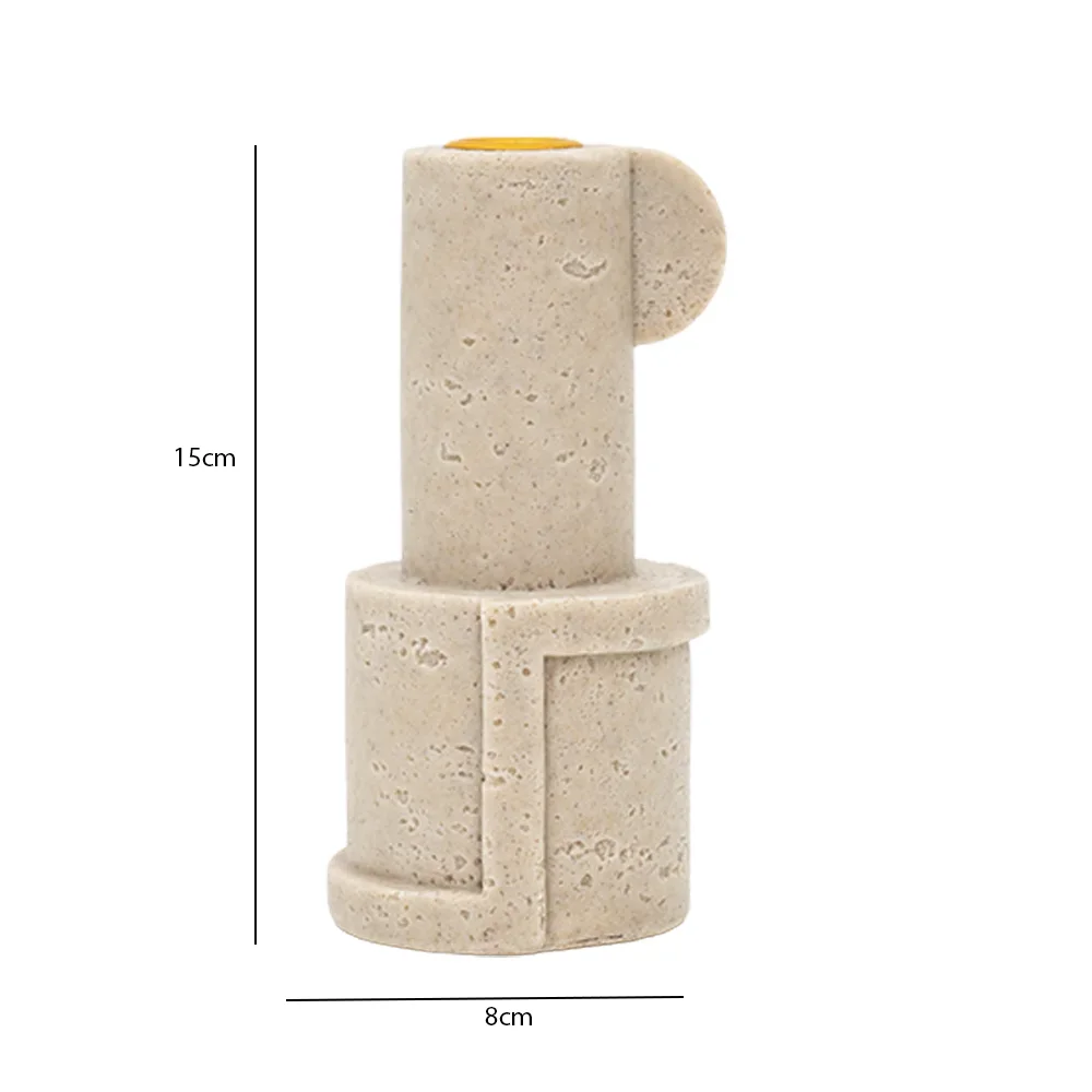 Rabaque Travertine Candle Holder 8x8x15cm thumbnail 7