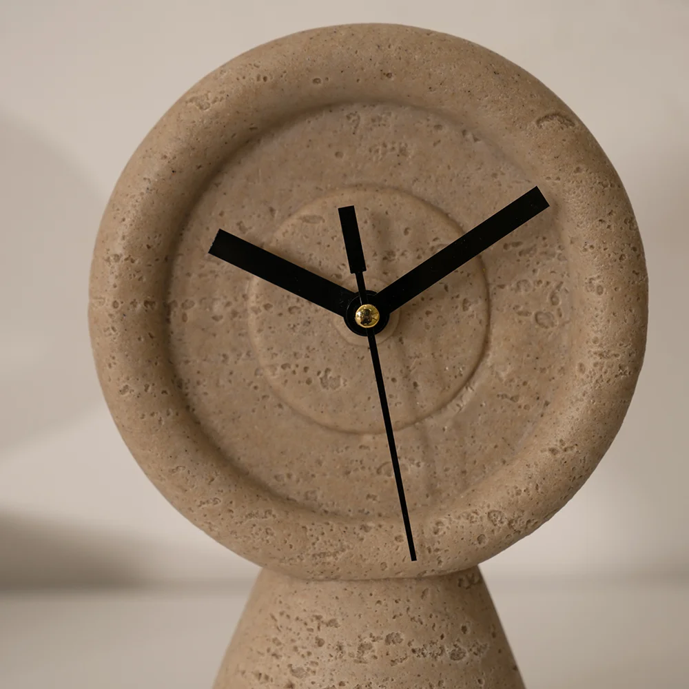 Rabaque Travertine Table Clock -15×9.5×21.5cm thumbnail 8
