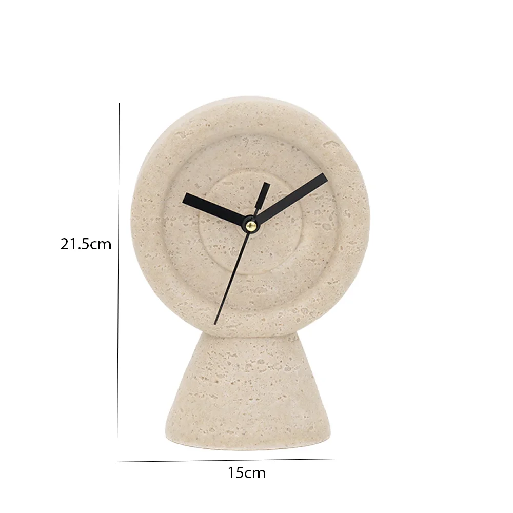 Rabaque Travertine Table Clock -15×9.5×21.5cm thumbnail 20