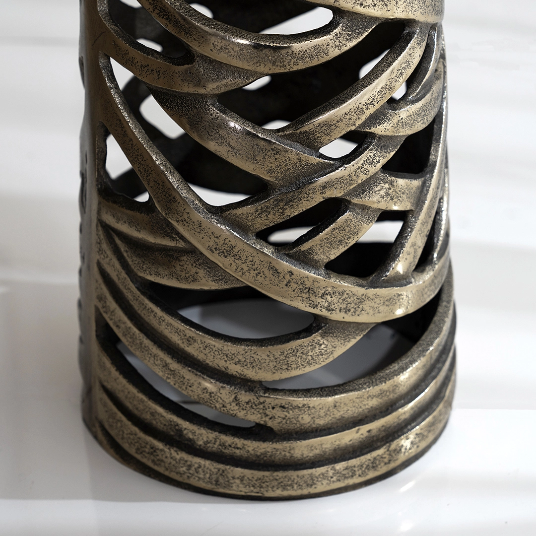Ribbon Side Table With Marble Top thumbnail 5