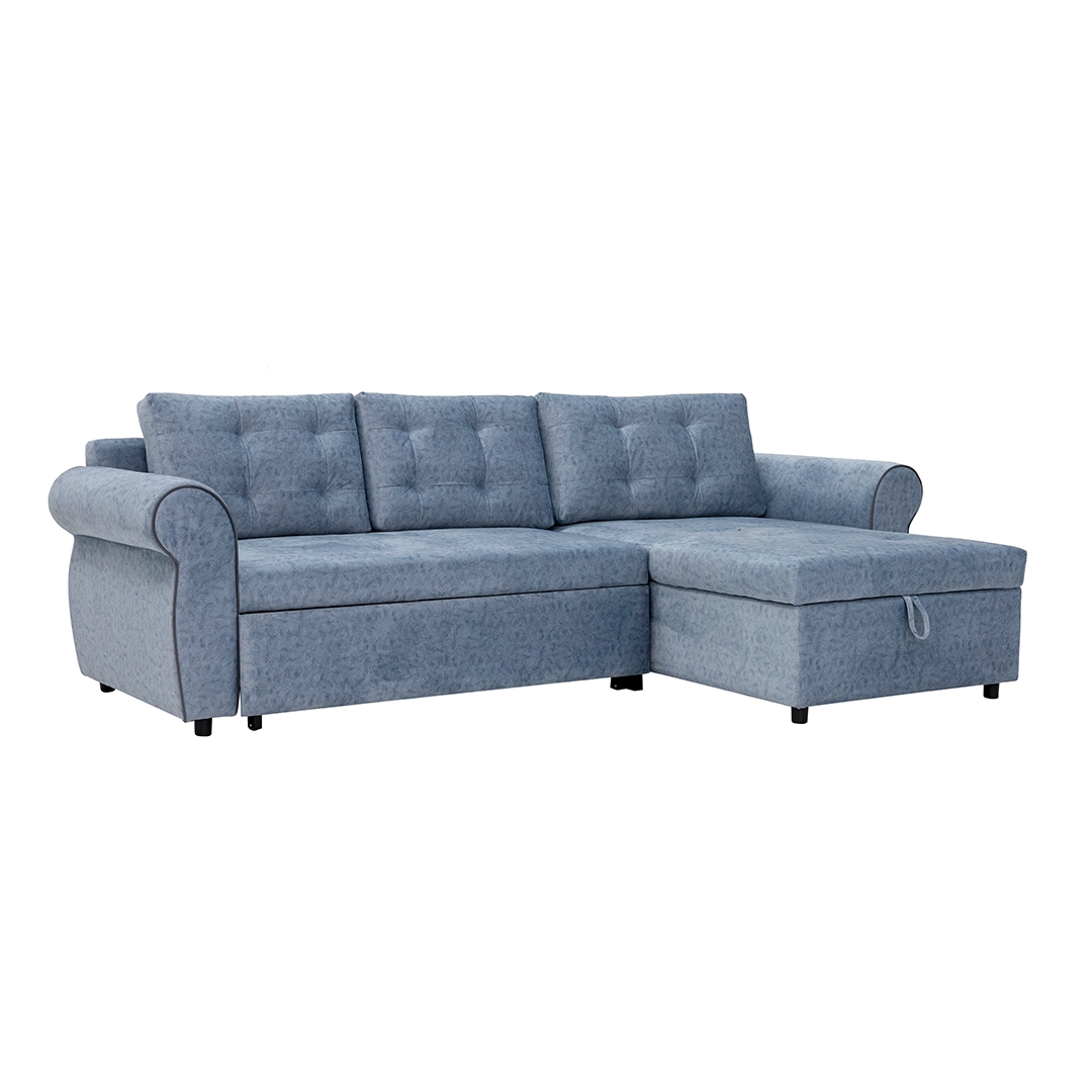 The Ronnan Sofa Cum Bed With Storage -Blue thumbnail 3