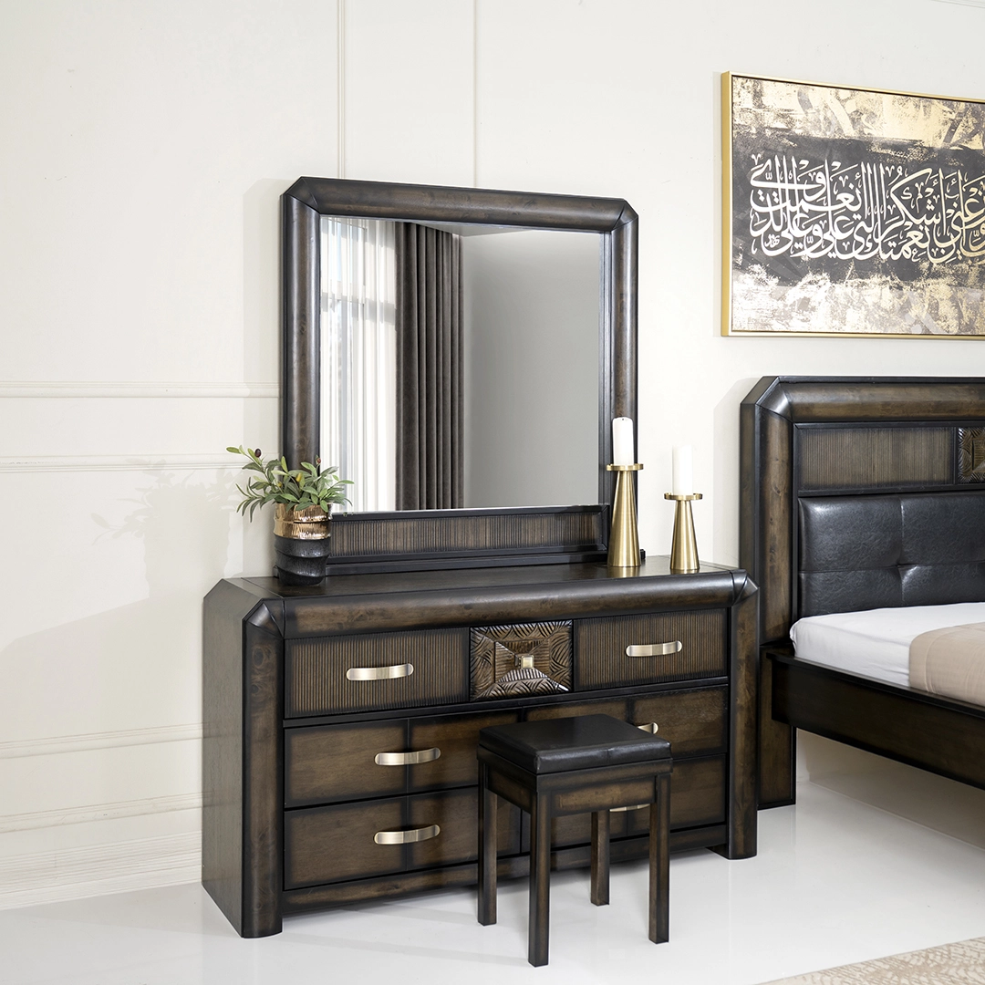 Rosemary Dresser With Mirror -Brown thumbnail 2