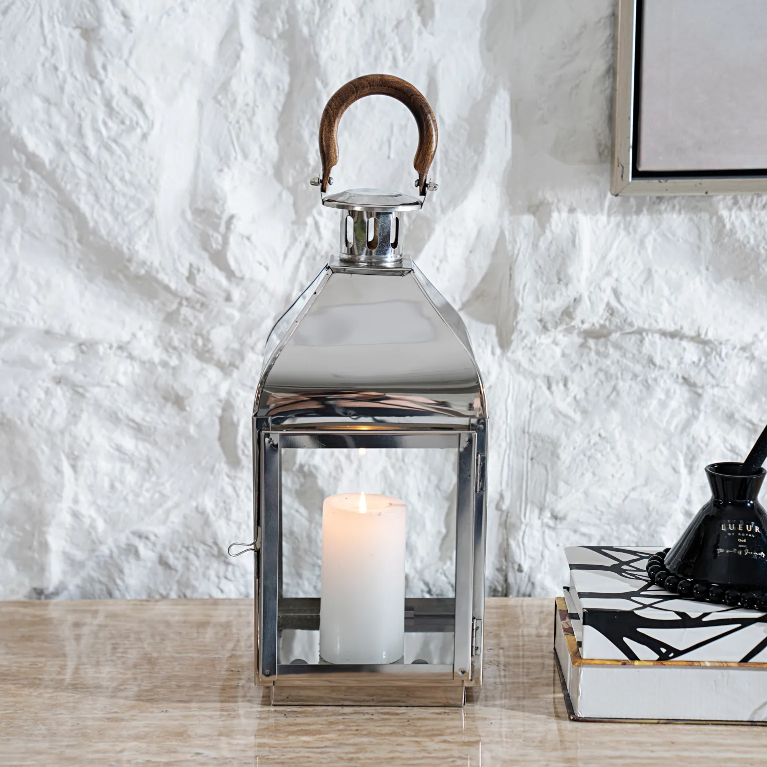 Mesa metal Lantern -18x18x40cm thumbnail 3