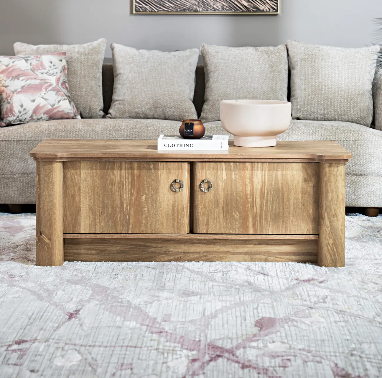 Anthro Centre Table -Oak thumbnail 3