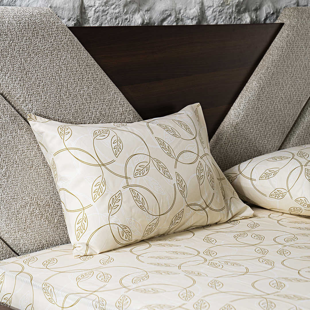 Alurea Set Of 2 Pillow Case -Beige -50×75+15cm