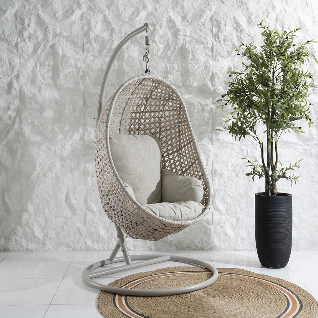 Sereno Swinging Chair -Cream thumbnail 5