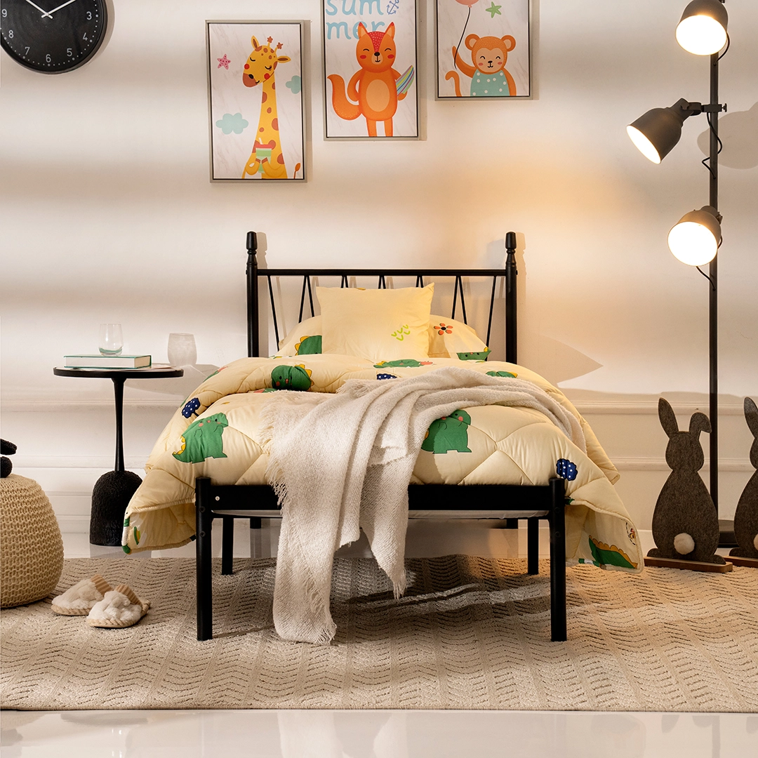 Sansy Single Bed Frame -Black