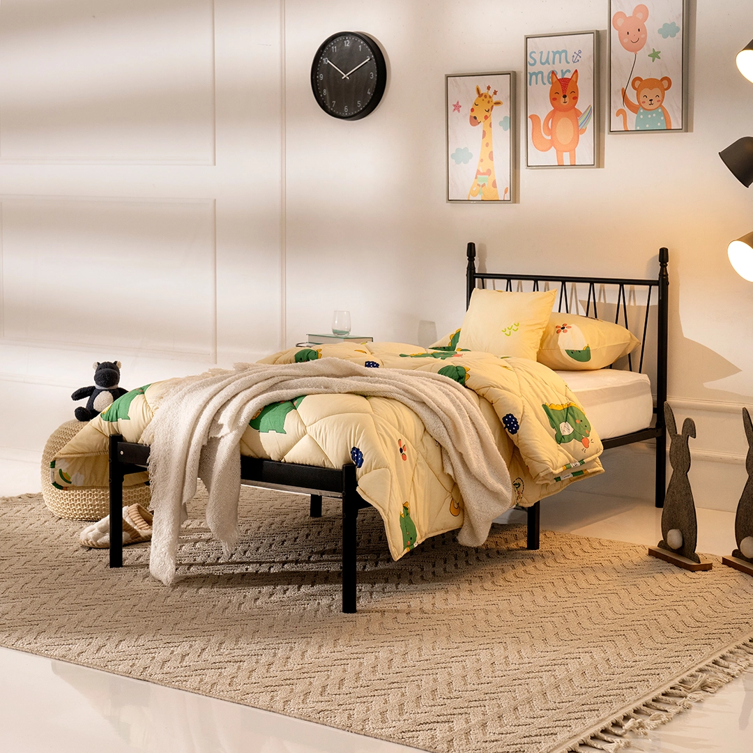 Sansy Single Bed Frame -Black thumbnail 3