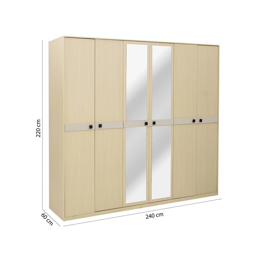 Joshna King Bedroom Set 6Pcs 200×180 thumbnail 11