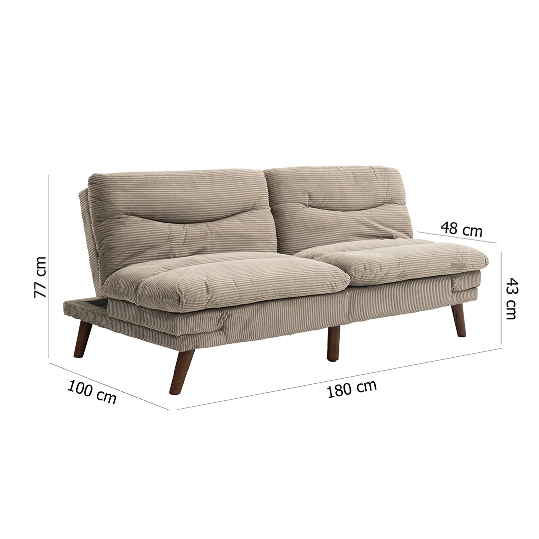 Dusk Sofa Bed -Light Brown thumbnail 7