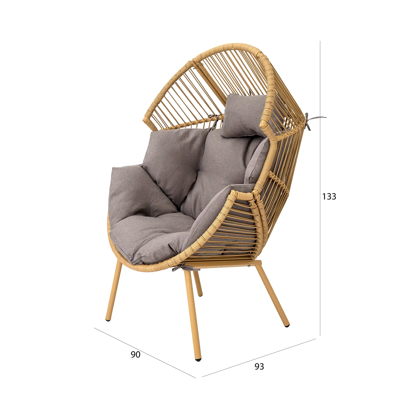 Ibiza Outdoor Chair with Stool thumbnail 9