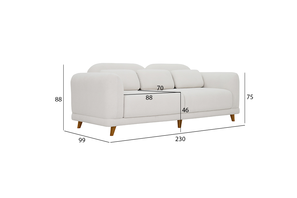 Atom 3-Seater Sofa thumbnail 7
