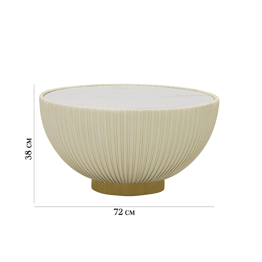 Pearl Coffee Table Set Of 2 -White Grey & Gold thumbnail 8