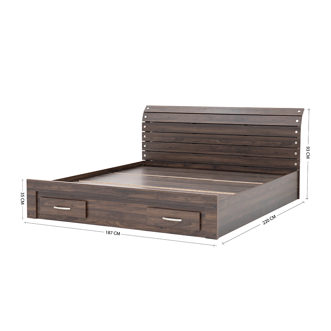 Como King Bed -Walnut thumbnail 5