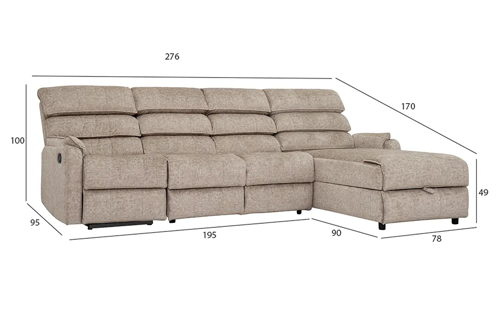 The Jasmin Storage Recliner Sofa thumbnail 10