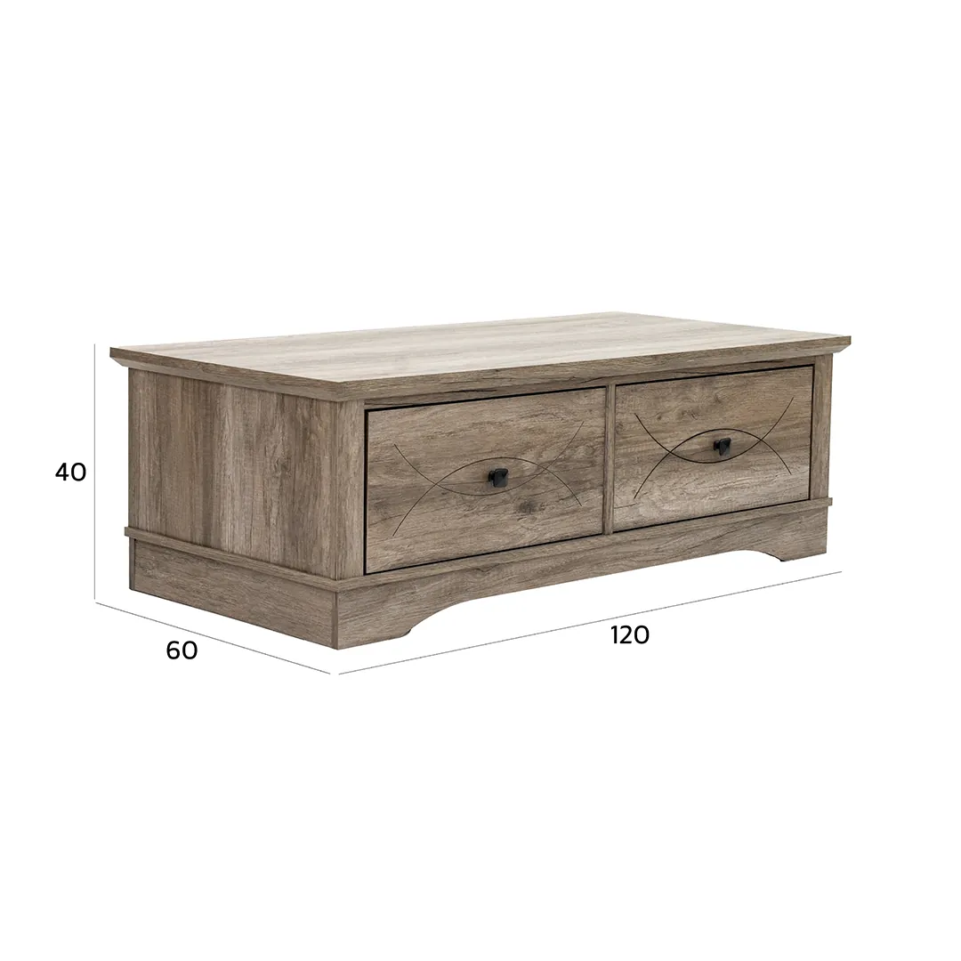 Tyrell Coffee Table – Grey Oak thumbnail 8