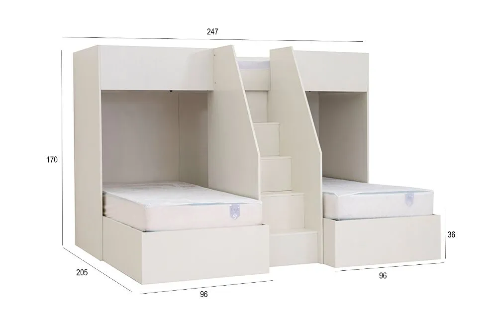 Barbie Multi Layered Kid Bunk Bed thumbnail 6