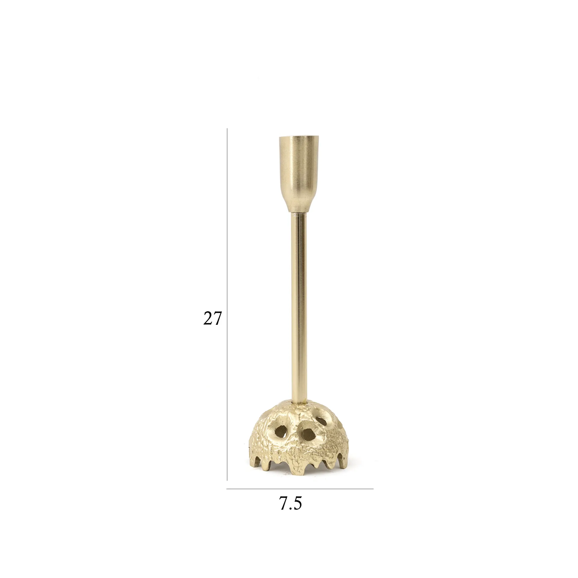 Ernid metal taper candle holder -7.5×7.5x27cm thumbnail 6