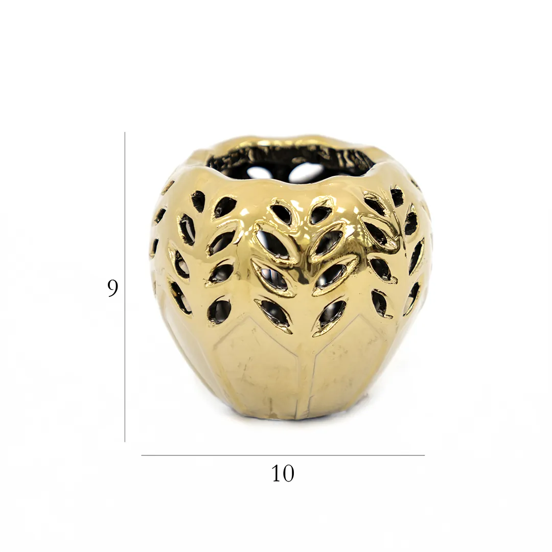 Delyn Ceramic Gold Set of 3 Gift Set Vase thumbnail 8
