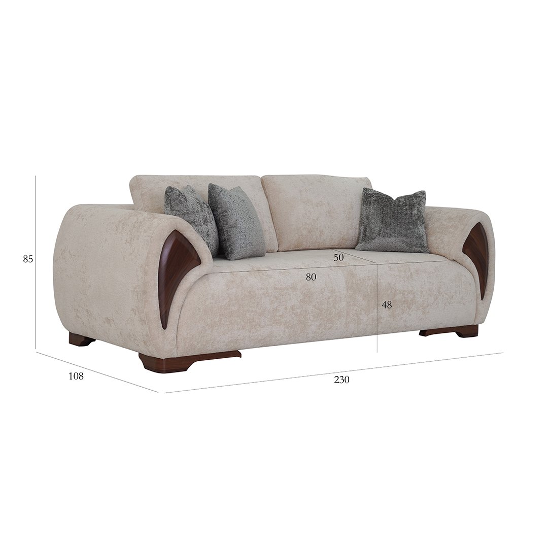 The Gayana 3-Seater Sofa thumbnail 3