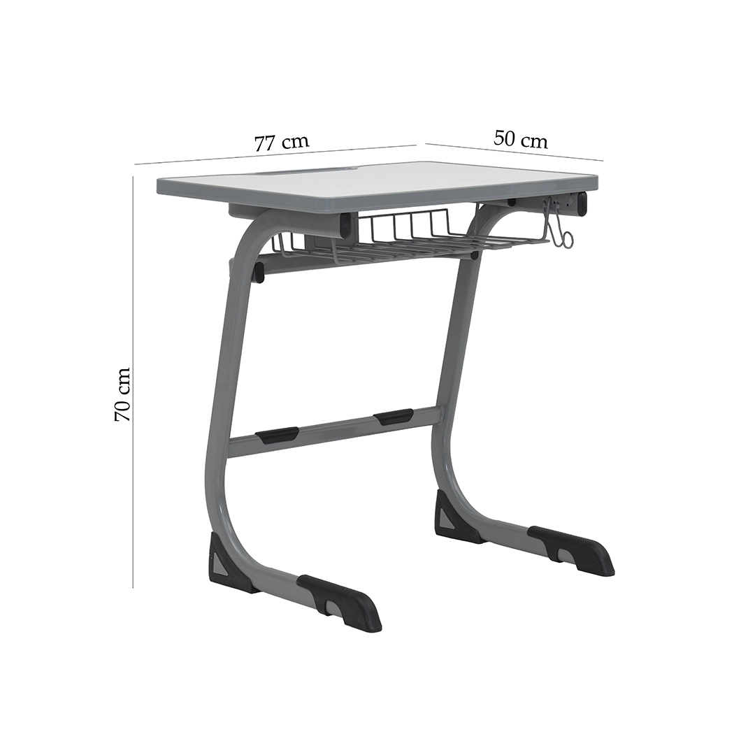 Cassie Kids Study Desk & Chair Set – Grey - Grey thumbnail 9