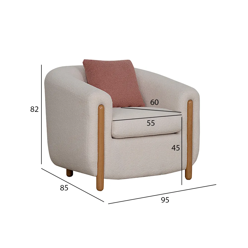 Candace Single Seater Sofa thumbnail 3