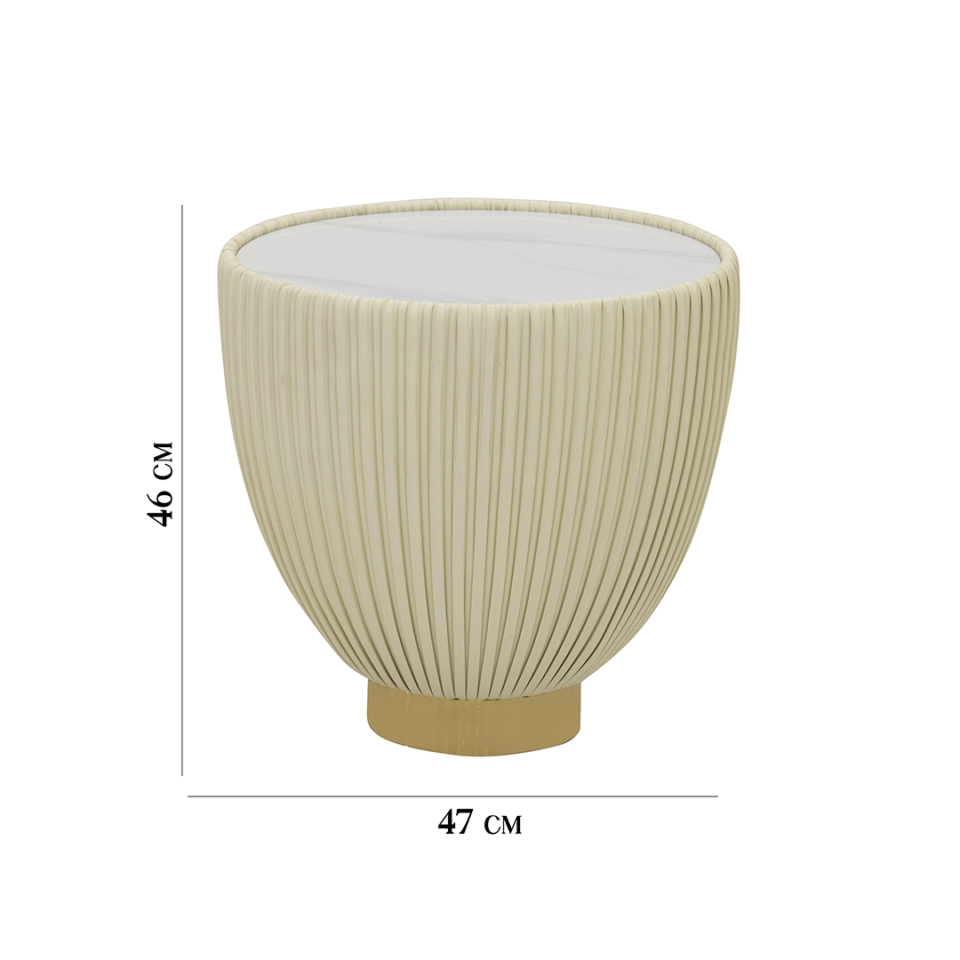 Pearl Coffee Table Set Of 2 -White Grey & Gold thumbnail 9