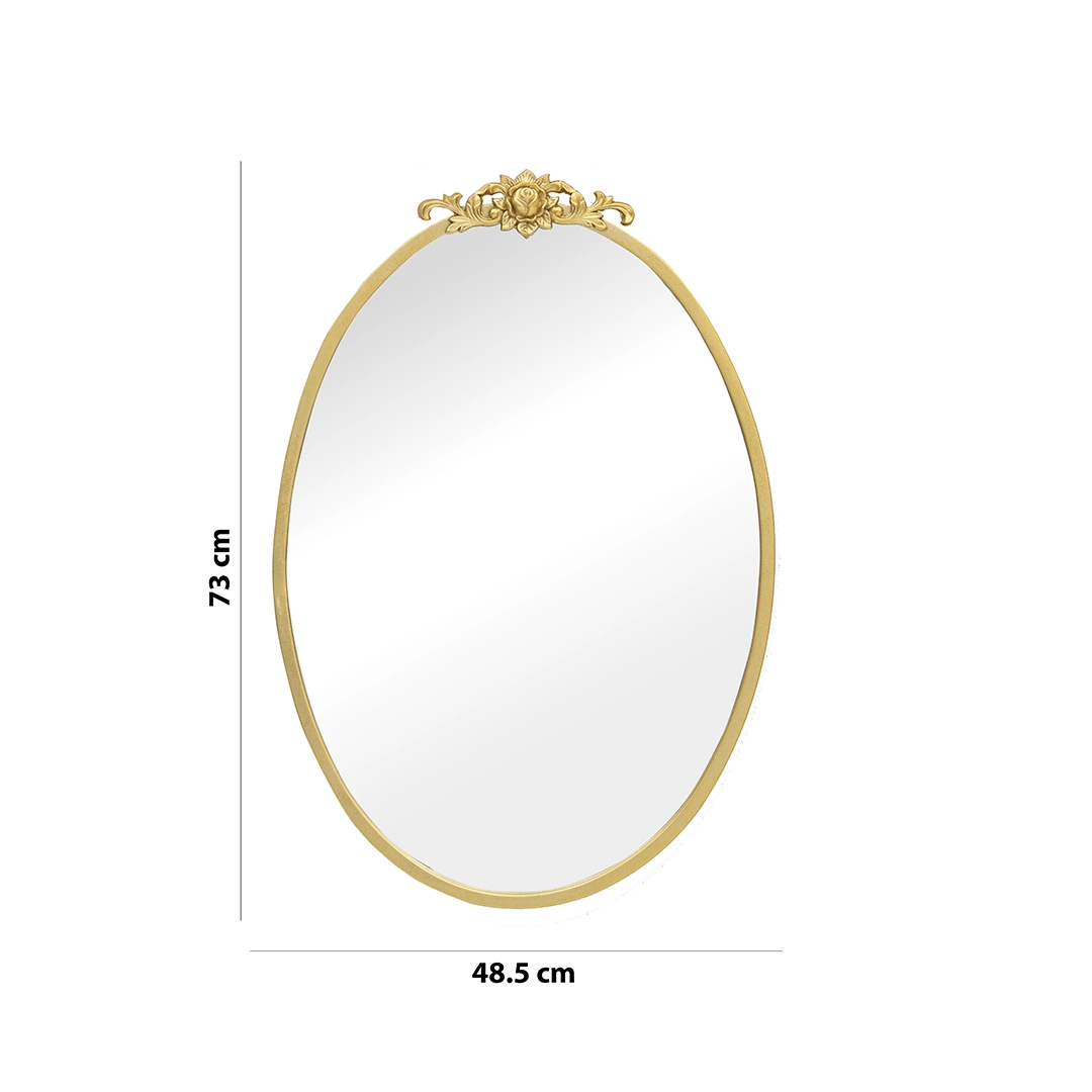 Novo Metal Wall Mirror Gold -48.5×4.5x73cm thumbnail 5