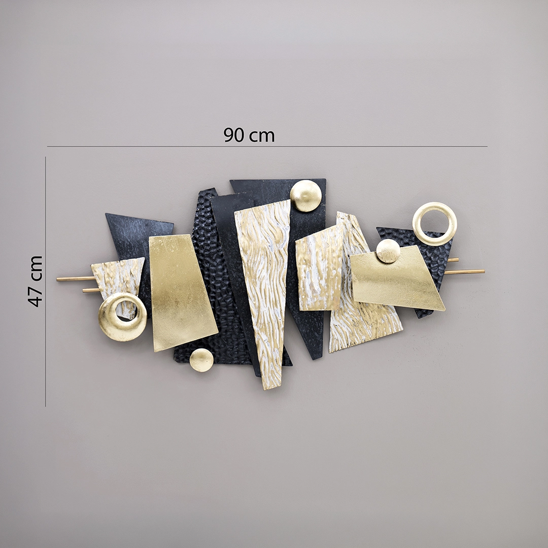 Castora Metal Wall Decor Gold/Black -47x90cm thumbnail 3