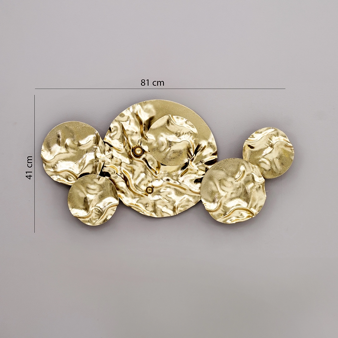 Castora Metal Wall Decor Gold 41x81cm thumbnail 4