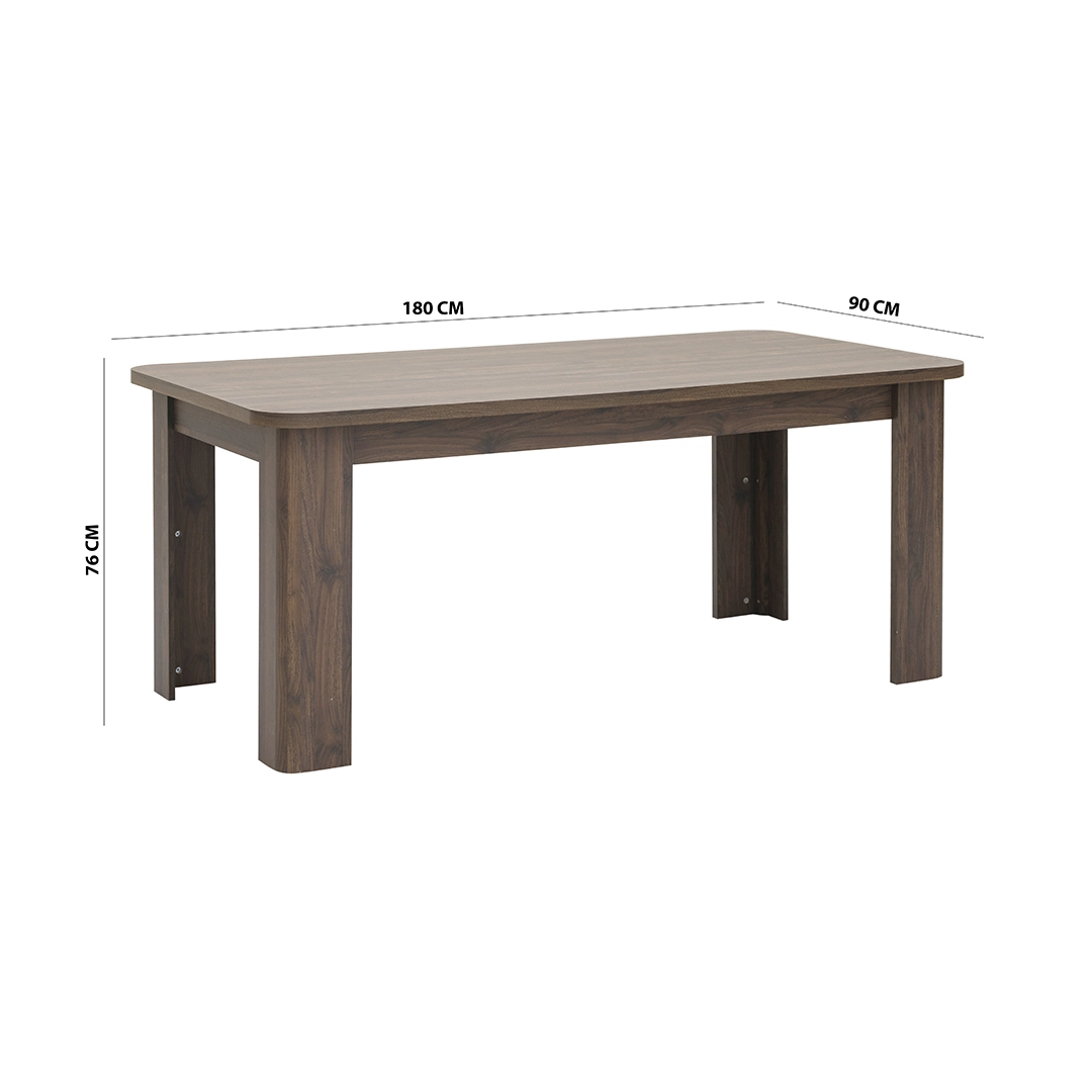Valencia Dining Set 6 Seater – Walnut thumbnail 7