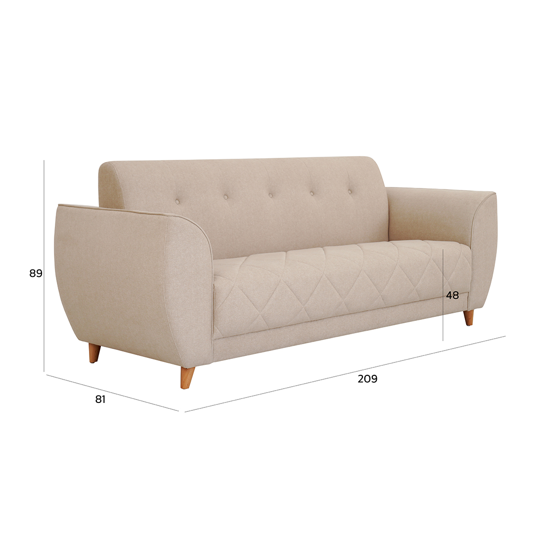 Zaina 3-Seater Sofa thumbnail 2