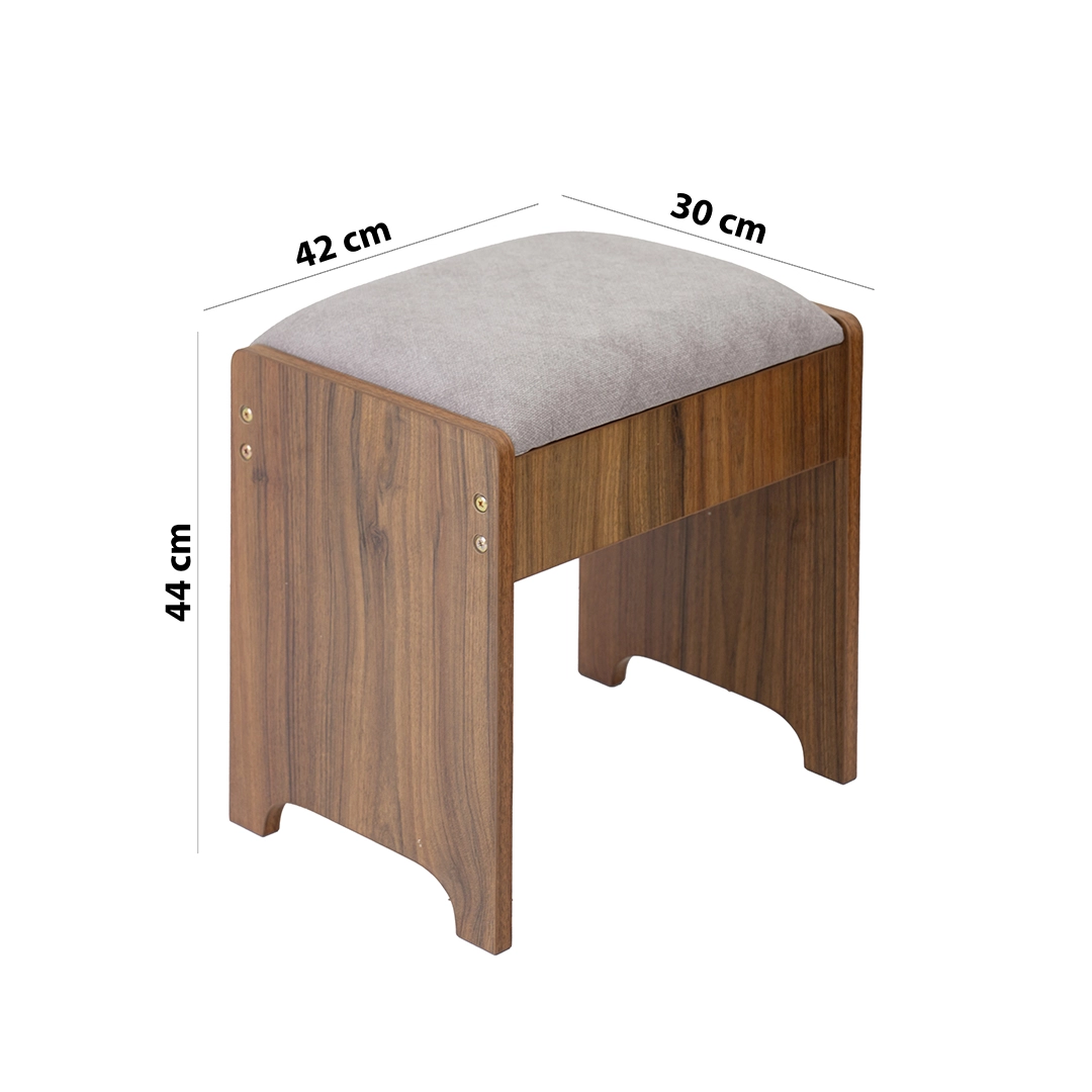 Ocean Dresser with Mirror – Walnut and Grey thumbnail 2