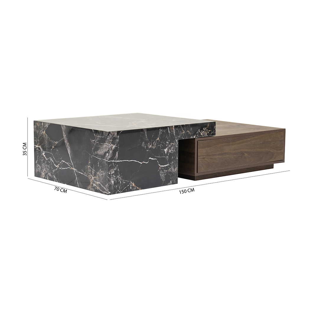 Havik Coffee Table Set of 2 – Walnut/Grey thumbnail 8