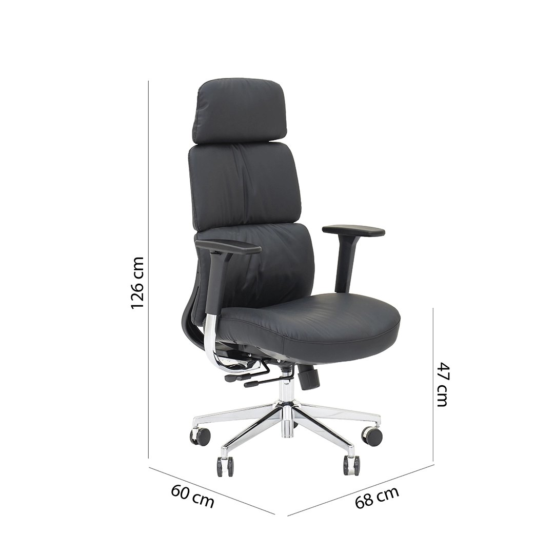 Nairobi High Back Office Chair -Black thumbnail 13